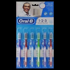 Escova Dental Oral-b 123 C/6 Cartela