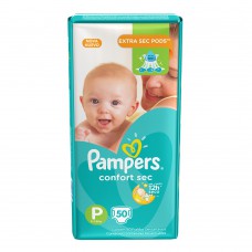 Fralda Pampers Conf.s Mega C/50p