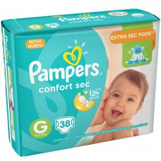 Fralda Pampers Conf.s Mega C/38 G