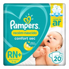 Fralda Pampers Conf.s Rn C/20