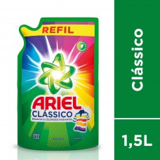 Lava-roupas Líquido Ariel 1,5l Clássico Refil Sache Lava-roupas Líquido Ariel 1,5l Clássico Refil Sache