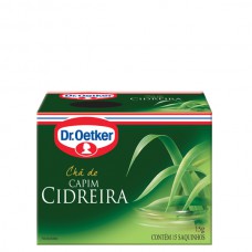 Chá De Capim Cidreira - 15 Saches Dr. Oetker 15g Chá De Capim Cidreira - 15 Saches Dr. Oetker 15g
