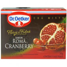 Chá F&f Romã E Cranberry - 15 Saches Dr. Oetker 30g Chá F&f Romã E Cranberry - 15 Saches Dr. Oetker 30g