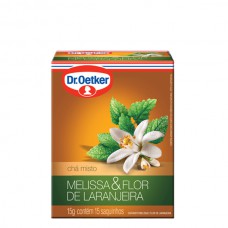 Chá De Melissa Com Flor De Laranjeira - 15 Saches Dr. Oetker 15g