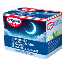 Chá De Camomila,cidreira,hortelã E Erva Doce - 10 Saches Dr. Oetker 15g