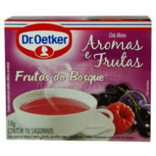 Chá De Groselha Negra, Mirtilo E Framboesa ( Frutas Do Bosque )- 10 Saches Dr. Oetker 10g Chá De Groselha Negra, Mirtilo E Framboesa ( Frutas Do Bosque )- 10 Saches Dr. Oetker 10g