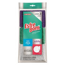 Esfrebom Esponja Prateada Com 3
