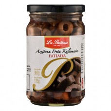 Azeitonas Chilenas Kalamata La Pastina Pretas Fatiadas (em Água E Sal) 360g