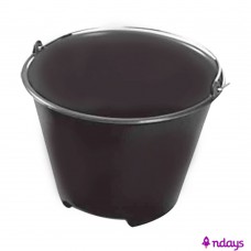 Balde 20 Lts C/alca Metalica Preto Bc20