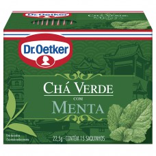 Chá Verde Pessego - 15 Saches Dr. Oetker 25,5g