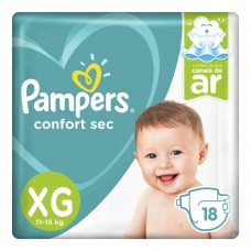 Fralda Pampers Conf.s Pctao C/18 Xg