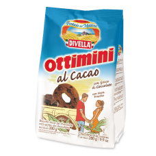 Biscoito Divella Ottimini Cacau Magro 280g Biscoito Divella Ottimini Cacau Magro 280g