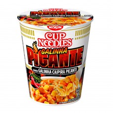 MacarrÃo InstantÂneo 70gr Nissin Cup Noodles Galinha Caipira Picante MacarrÃo InstantÂneo 70gr Nissin Cup Noodles Galinha Caipira Picante