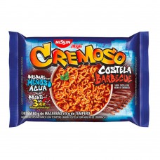 MacarrÃo InstantÂneo 85gr Nissin LÁmen Cremoso - Sabor Costela Com Molho De Churrasco