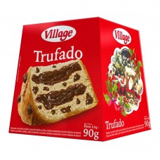 Mini Panetone Village Trufado Com Gotas De Chocolate 90g