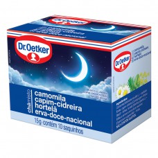 Chá De Camomila,cidreira,hortelã E Erva Doce - 15 Saches Dr. Oetker 22,5g Chá De Camomila,cidreira,hortelã E Erva Doce - 15 Saches Dr. Oetker 22,5g