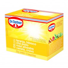 Chá De Laranja,hibisco,preto, Rosa Silvestre,canela E Cravo - 10 Saches Dr. Oetker 20g