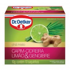 Chá De Cidreira, Limão E Gengibre - 10 Saches Dr. Oetker 10g