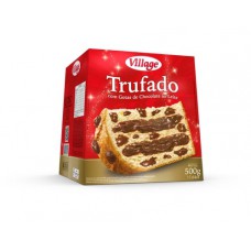 Panetone Village Trufado Com Gotas E Recheio De Chocolate 500g