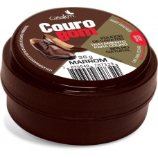 Polidor De Sapatos Couro Bom Creme Marrom 36g