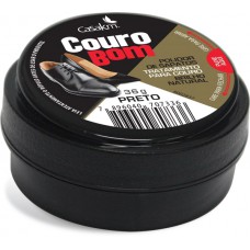 Polidor De Sapatos Couro Bom Creme Preto 36g