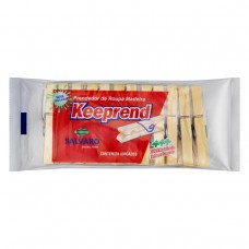 Prendedor Para Roupas De Madeira Salvaro Com 24 Unidades