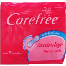 Protetor DiÁrio Sem Abas Carefree Neutralize Com 15 Unid