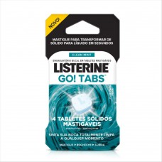 Enxague Bucal Listerine Tablete Mastig.go Tabs Clean Mint Com 4 Unidades Enxague Bucal Listerine Tablete Mastig.go Tabs Clean Mint Com 4 Unidades