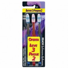 Escova Dental Johnson E Johnson Reach Professional Leve 3 Pague 2 Macia