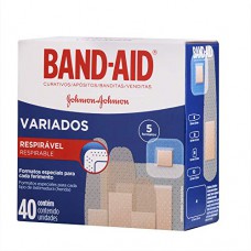 Curativo Transparente Band Aid Formatos Variados  Com 40 Unidades