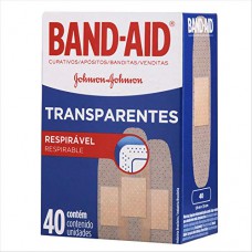 Curativo Transparente Band Aid Transparente Com 40 Unidades