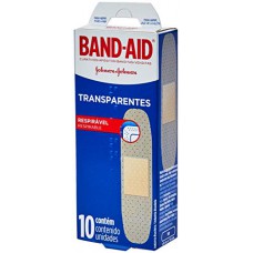 Curativo Transparente Band Aid Com 10 Unidades
