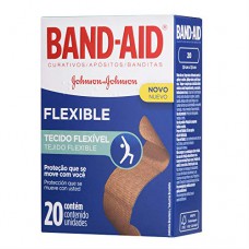 Band Aid Flexible Com 20 Unidades