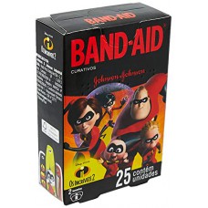 Curativo Os IncrÍveis 2 Johnson & Johnson Band-aid Com 25 Unidades