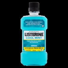 Enxaguante Bucal AntissÉptico HortelÃ Listerine Cool Mint Leve 500ml Pague 350ml
