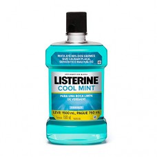 Enxaguante Bucal AntissÉptico HortelÃ Listerine Cool Mint Leve 1500ml Pague 750ml