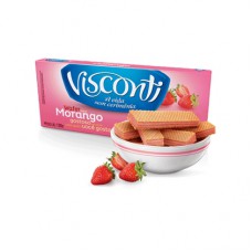 Biscoito Wafer Visconti Morango 120g Biscoito Wafer Visconti Morango 120g