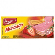 Biscoito Wafer Recheado De Morango Bauducco Pacote 140g Biscoito Wafer Recheado De Morango Bauducco Pacote 140g