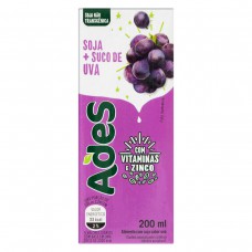 Bebida à Base De Soja Uva Ades Caixa 200ml Bebida à Base De Soja Uva Ades Caixa 200ml