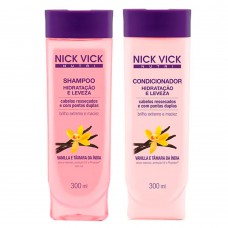 Kit Shampoo + Condicionador Nick & Vick Nutri-hair Hidratação E Limpeza Kit Kit Shampoo + Condicionador Nick & Vick Nutri-hair Hidratação E Limpeza Kit