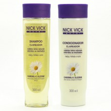 Kit Shampoo + Condicionador Nick & Vick Nutri-hair Clareador Kit Kit Shampoo + Condicionador Nick & Vick Nutri-hair Clareador Kit