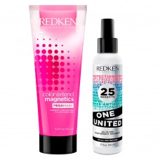 Redken One United + Color Ext Mega Mask Kit - Leave-in + Máscara De Hidratação Kit Redken One United + Color Ext Mega Mask Kit - Leave-in + Máscara De Hidratação Kit