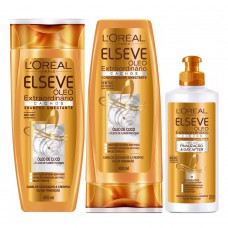 L'oréal Paris Elseve Óleo Extraordinário Cachos Kit - Shampoo + Condicionador + Creme Para Pentear Kit