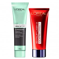 L'oréal Paris Kit - Cicatri-correct + Detox Argila Pura Iluminadora Kit L'oréal Paris Kit - Cicatri-correct + Detox Argila Pura Iluminadora Kit