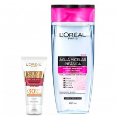 L'oréal Paris Kit - Água Micelar 5 Em 1 + Solar Expertise Antirrugas Fps30 Kit L'oréal Paris Kit - Água Micelar 5 Em 1 + Solar Expertise Antirrugas Fps30 Kit