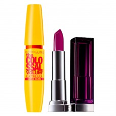 Maybelline Color Sensational + Colossal Express Kit - Batom + Máscara Kit