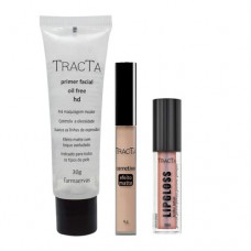Tracta Lipgloss + Hd + Matte Kit- Primer + Corretivo Claro + Gloss Kit Tracta Lipgloss + Hd + Matte Kit- Primer + Corretivo Claro + Gloss Kit
