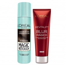 L’oréal Paris Magic Blur Kit - Corretivo Castanho Escuro + Aperfeiçoador Kit L’oréal Paris Magic Blur Kit - Corretivo Castanho Escuro + Aperfeiçoador Kit