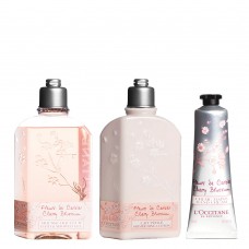 L’occitane Em Provence Flor De Cerejeira Kit -  Sabonete + Loção + Creme De Mãos Kit