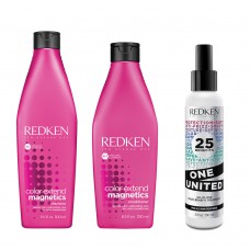 Redken Color Extend Magnetics Kit – Shampoo + Condicionador + Finalizador Kit Redken Color Extend Magnetics Kit – Shampoo + Condicionador + Finalizador Kit